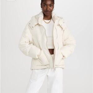 Free People Off-White Puffer Jacket